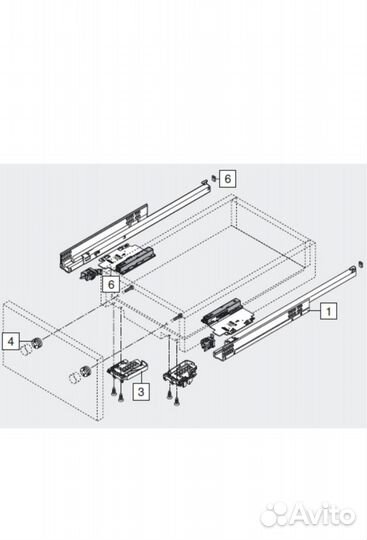 Направляющие для ящиков blum tandem на замках