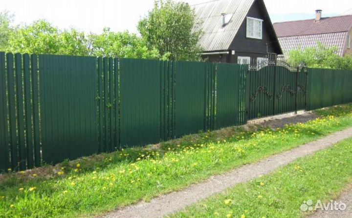 Откатные ворота из металла