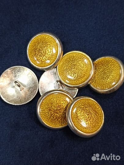 Пуговицы металлические, на ножке, 20 мм, Италия