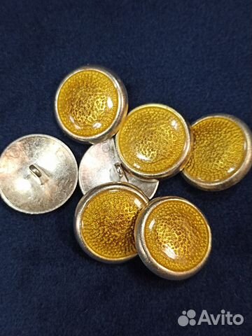 Пуговицы металлические, на ножке, 20 мм, Италия