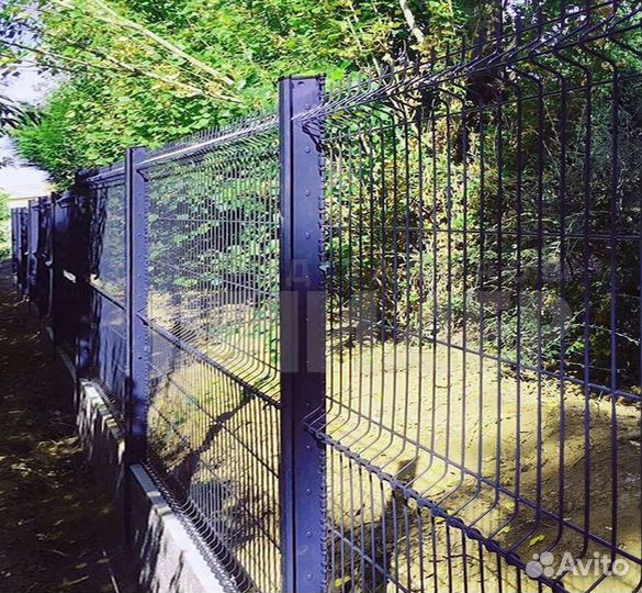 Заборы из 3D сетки под ключ новые доставка