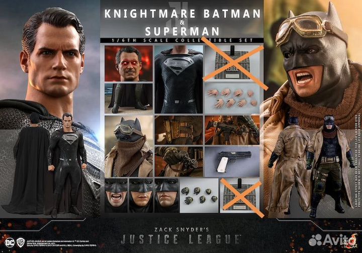 Superman, knightmare batman hot toys
