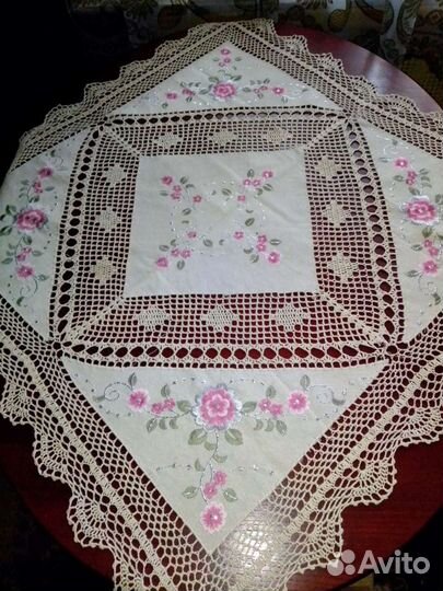 Скатерть лен ручная работа