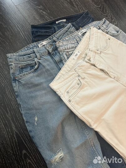 Джинсы mom - zara, mango (36)