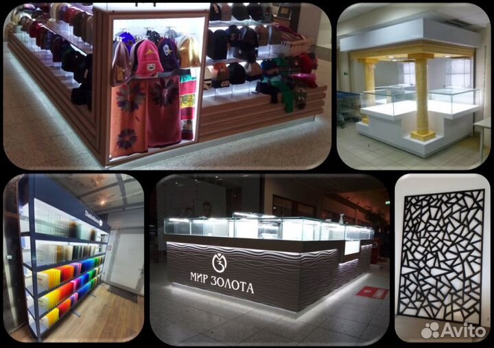 Визуал, изготовление и монтаж торгового оборуд-ния