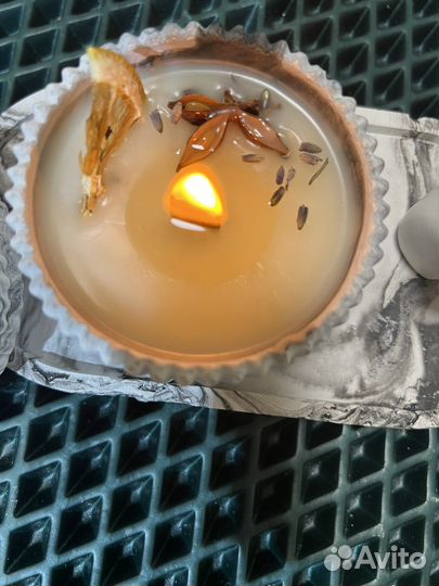 Ароматическая свеча.Изделия из гипса