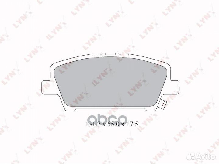 Колодки тормозные дисковые перед BD3427 LYN