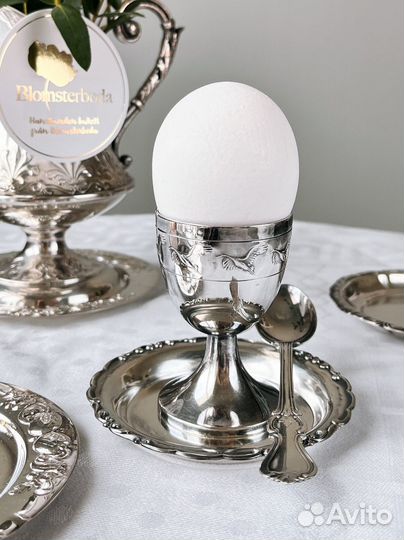 Предметы для сервировки стола, серебрение. Швеция