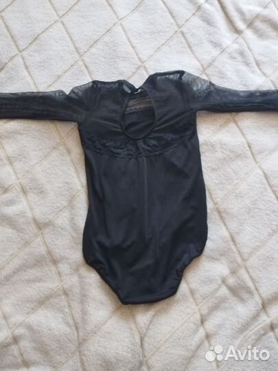 Купальник для танцев черныйс юбкой