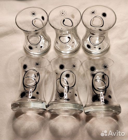 Набор стеклянных стаканов 6 шт