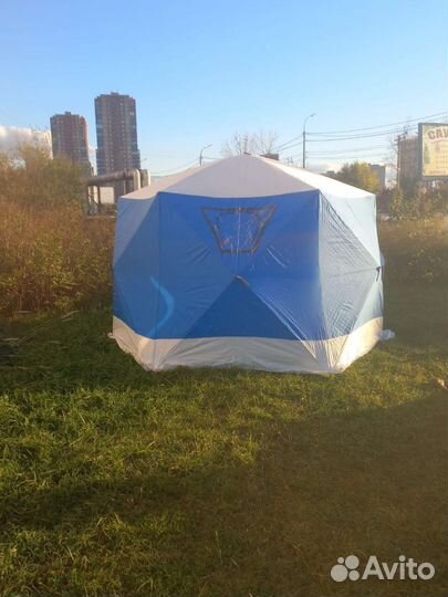 Палатка зимняя трехслойная утеплённая 360х320х220