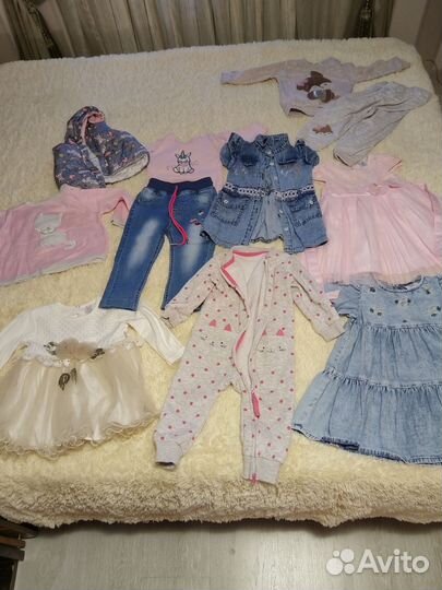 Вещи пакетом на девочку от 80 размера