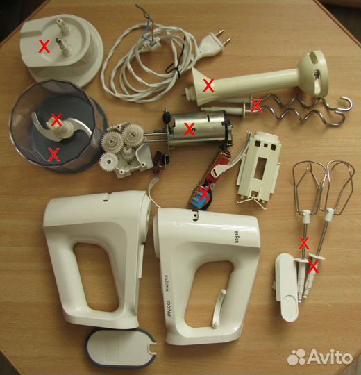 Запчасти для миксера Braun MultiMix Quattro M 870