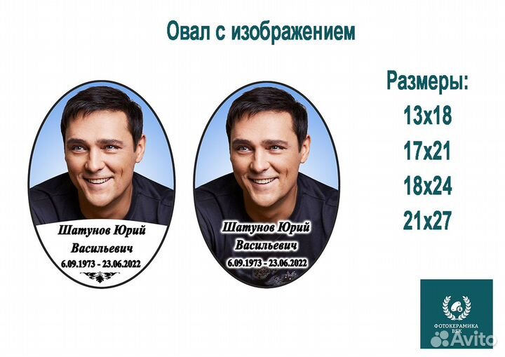 Фотокерамика на памятники или крест