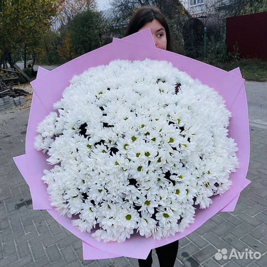 Большой букет ромашек, доставка цветов