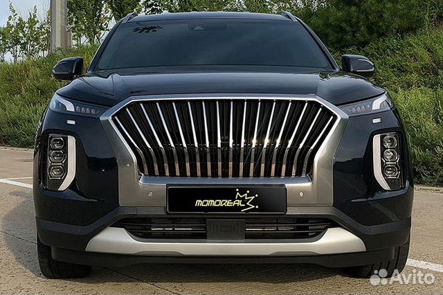 Фото тюнинга хендай палисад Решетка радиатора Hyundai Palisade Momoreal Chrom купить в Москве Авито