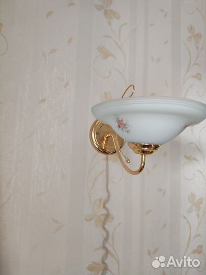 Люстра потолочная подвесная, бра б/у