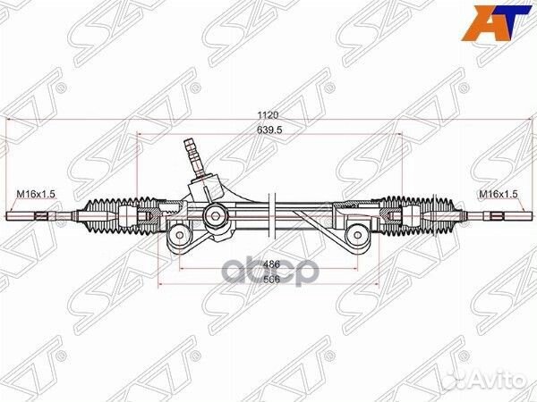 Рейка рулевая toyota highlander 07-13 LHD ST-45