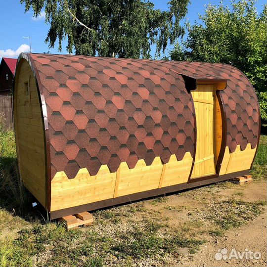 Готовые бани бочки под ключ