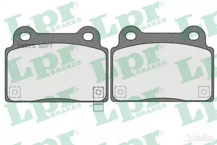 LPR 05P1565 Колодки тормозные mitsubishi lancer EV