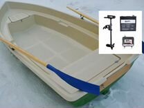 Лодка пластиковая с электромотором Тортилла-4 с Ру