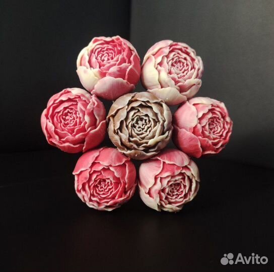 Шоколадные Пионы - 7 шт в Букете