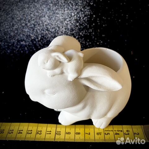 Кашпо кролик,слон,лягушка.сова карандашница