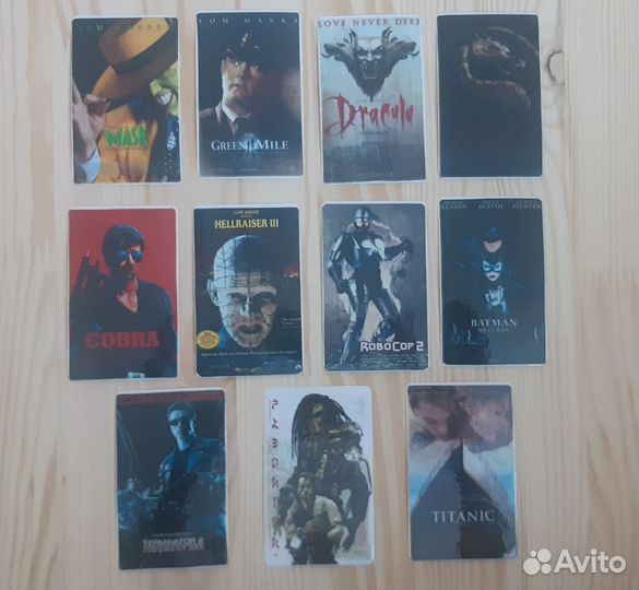 Наклейки с постерами к фильмам 11 штук