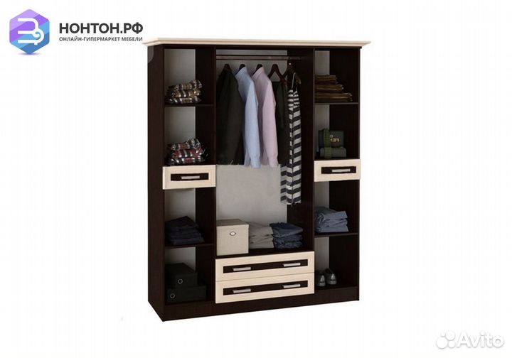 Шкаф четырехстворчатый Грация