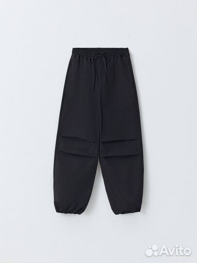 Брюки парашюты 140 черные новые