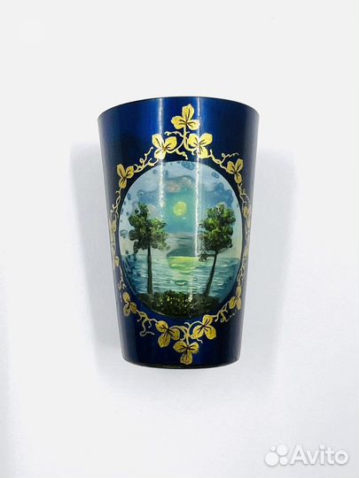 Стопка Серебро 875 пробы Эмаль СССР Отличная