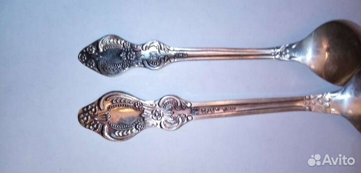 Мельхиоровые ложки покрытые серебром