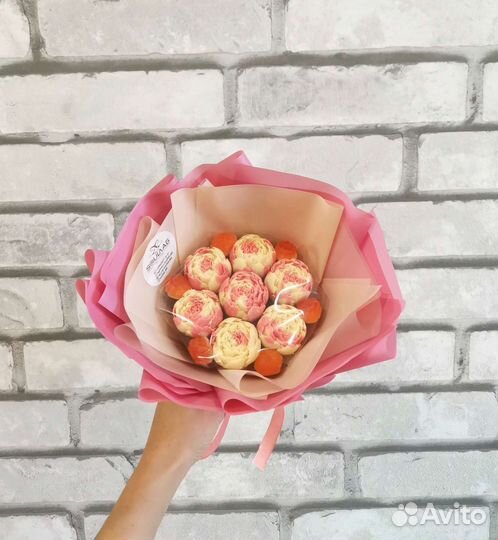 Шоколадные пионы. Подарок девушке, маме, подруге