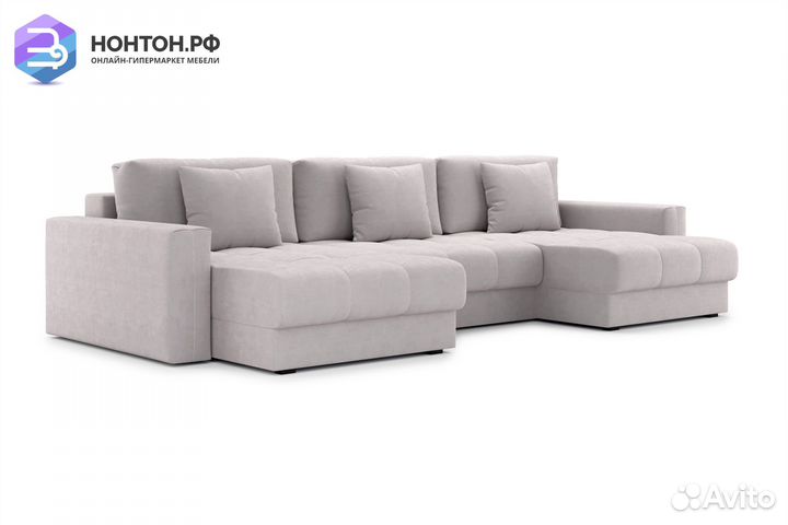 Диван п-образный тик-так Монарх М1O2 бежевый