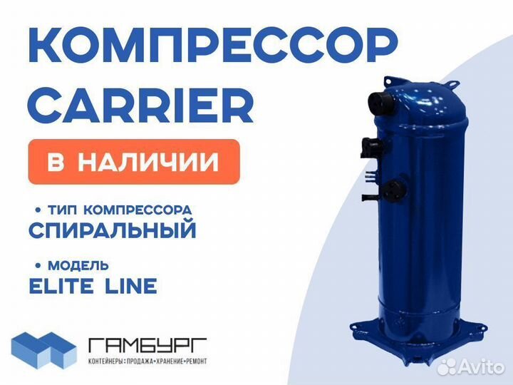 Компрессор для рефконтейнера Carrier, Thermoking