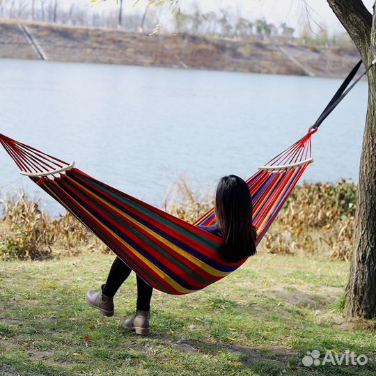 Гамак двухместный 150х200 подвесной новый