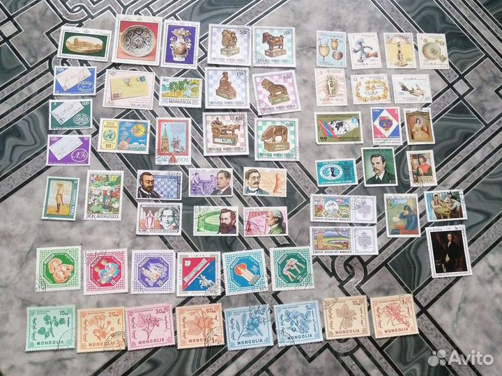Марки 55 шт