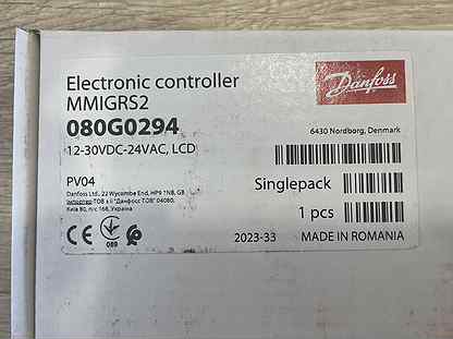 Панель управления Danfoss mmigrs2 080G0294