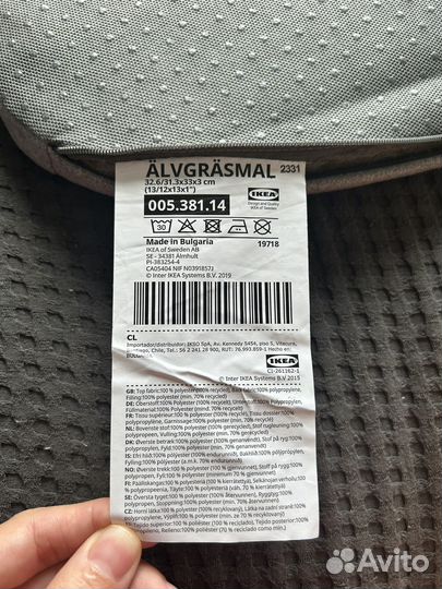 Новая подушка на стул IKEA alvgrasmal оригинал