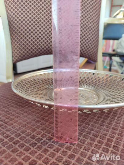 Алюминиевая тарелка блюдо СССР винтаж