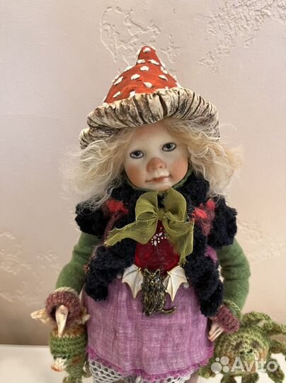 Коллекционная кукла Мухомор Kirks Folly