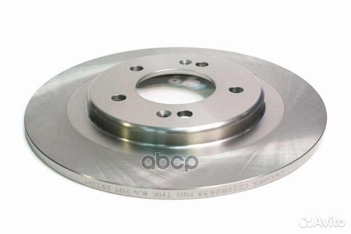 Диск тормозной задний, hyundai-KIA C220R0633 CW