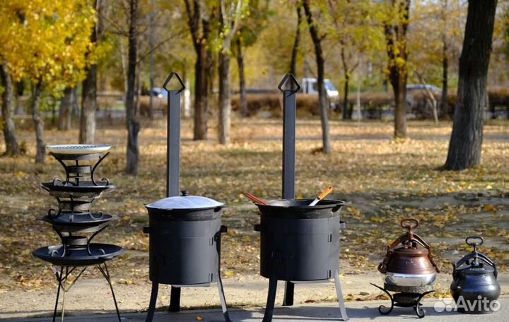 Казан чугунный узбекский 16 литров + шумовка 40 см