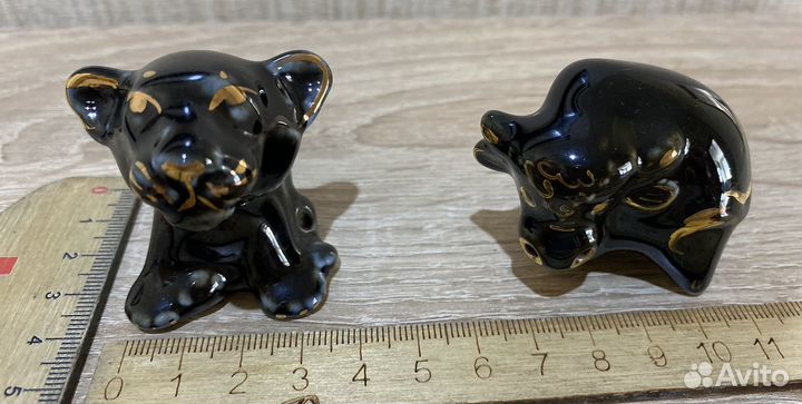 Фигурки Тигра и Быка (фарфор Кисловодск)
