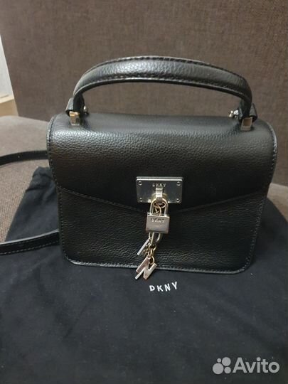 Сумка женская натуральная кожа бу dkny