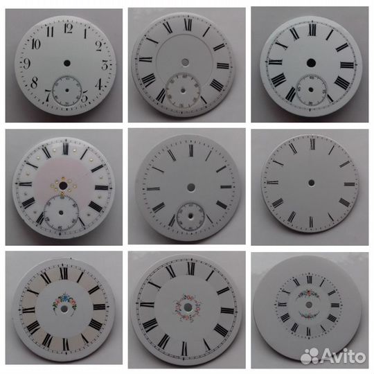 Циферблаты эмалевые старинные Новые NOS