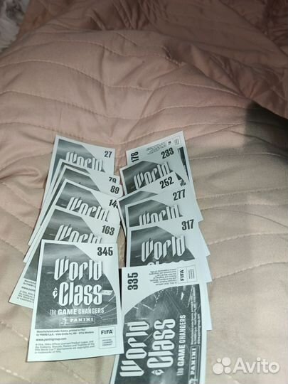 Наклейки panini world class 2024