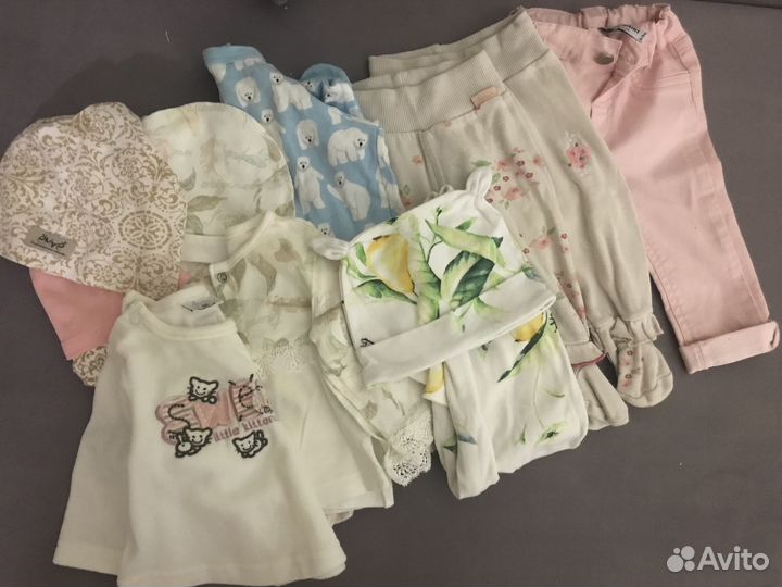 Фирменные Вещи пакетом на девочку от 0+