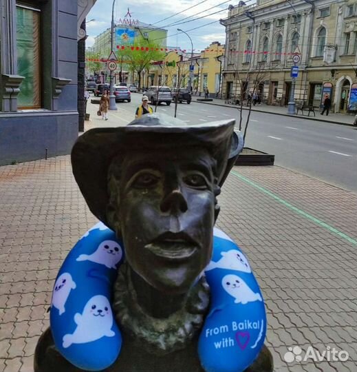 Подушка под шею дорожная, подголовник-антистресс