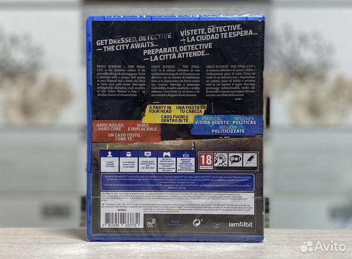 Disco Elysium The Final Cut Sony PS4 Новый Диск